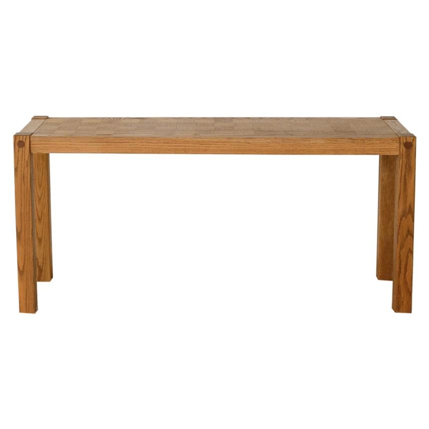 Conant Ball Furniture Square Detail Wood Sofa or Console Table