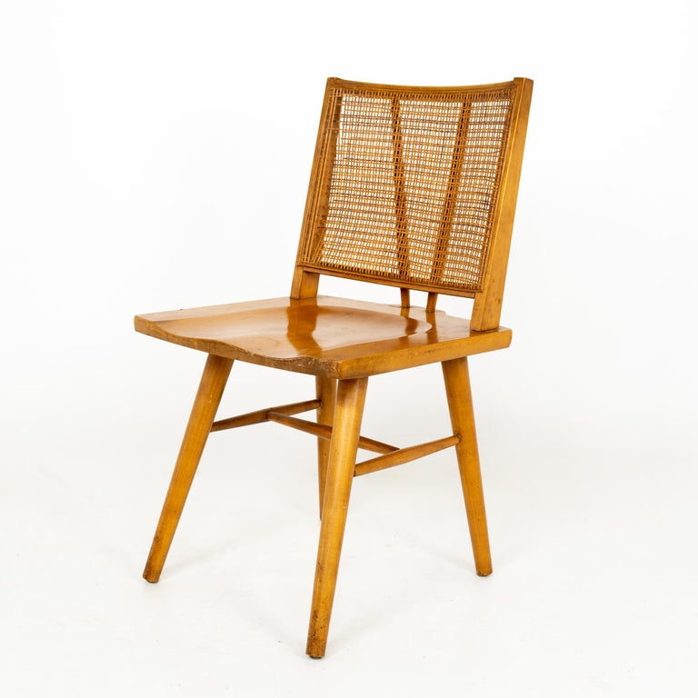 Mid-Century Modern Hold Price? 5/16/22 Conant Ball Mid Century Cane Back Dining Chair For Sale