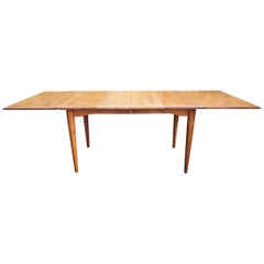 ¡Mesa de comedor Conant Ball de arce de mediados de siglo con 4 hojas!