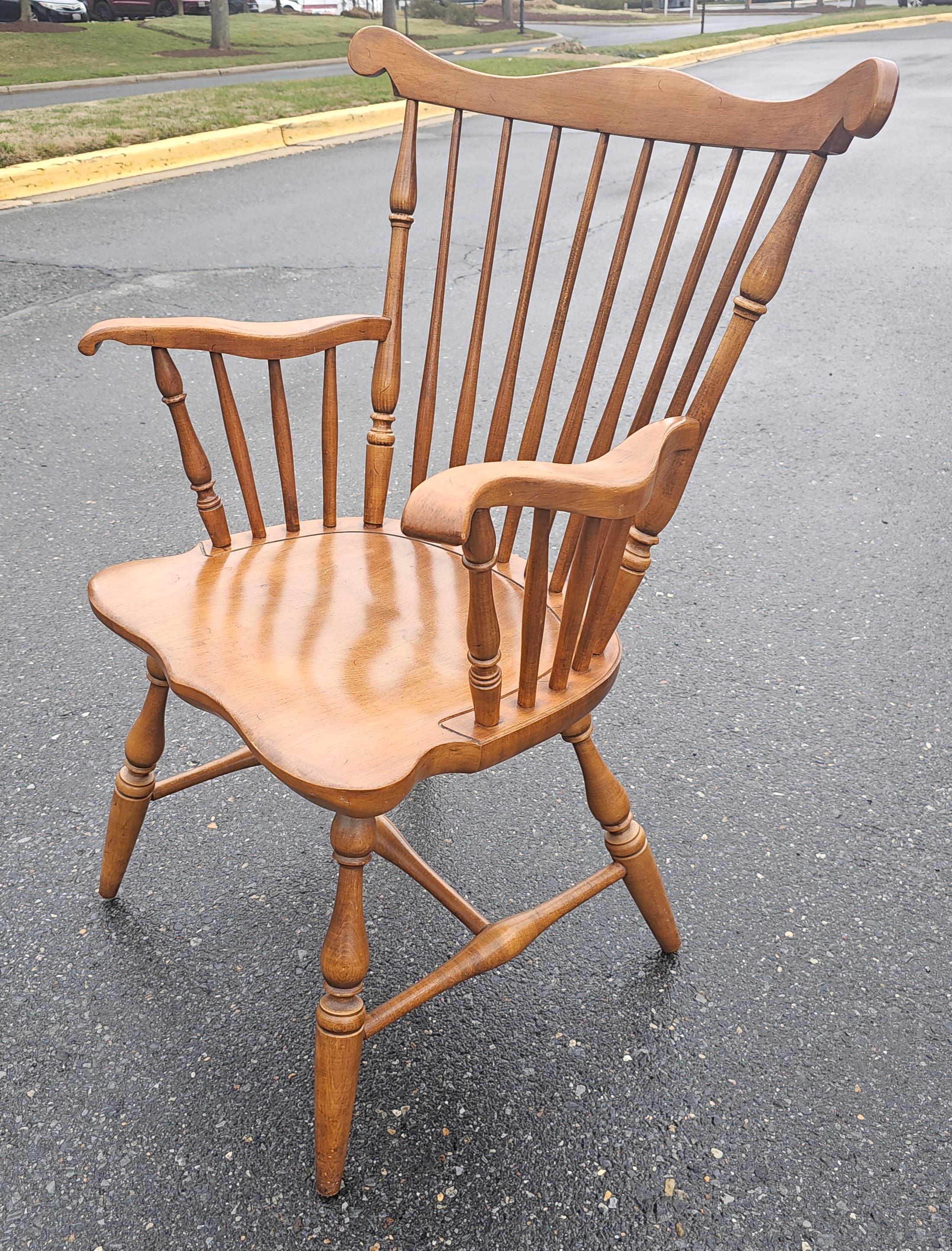 Conant Ball Mid Century Maple Windsor Armchair  In Good Condition For Sale In Germantown, MD