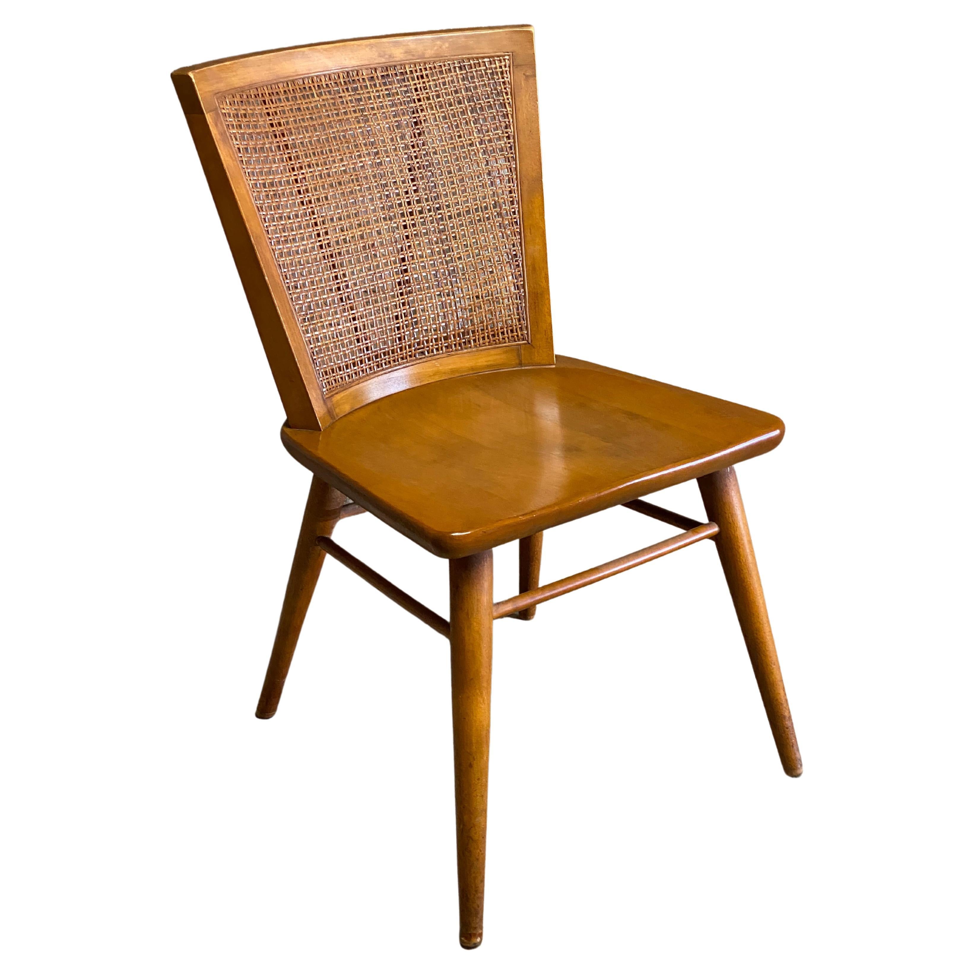 Conant Ball Mid-Century Modern Maple and Cane Back Chair