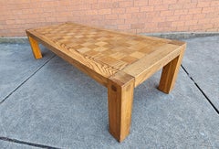 Conant Ball Tavolo da caffè a scacchi in parquet di Oak del metà del secolo scorso