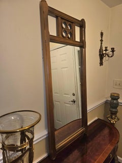 Conant Ball Mid Century Walnut Frame Wall Mirror