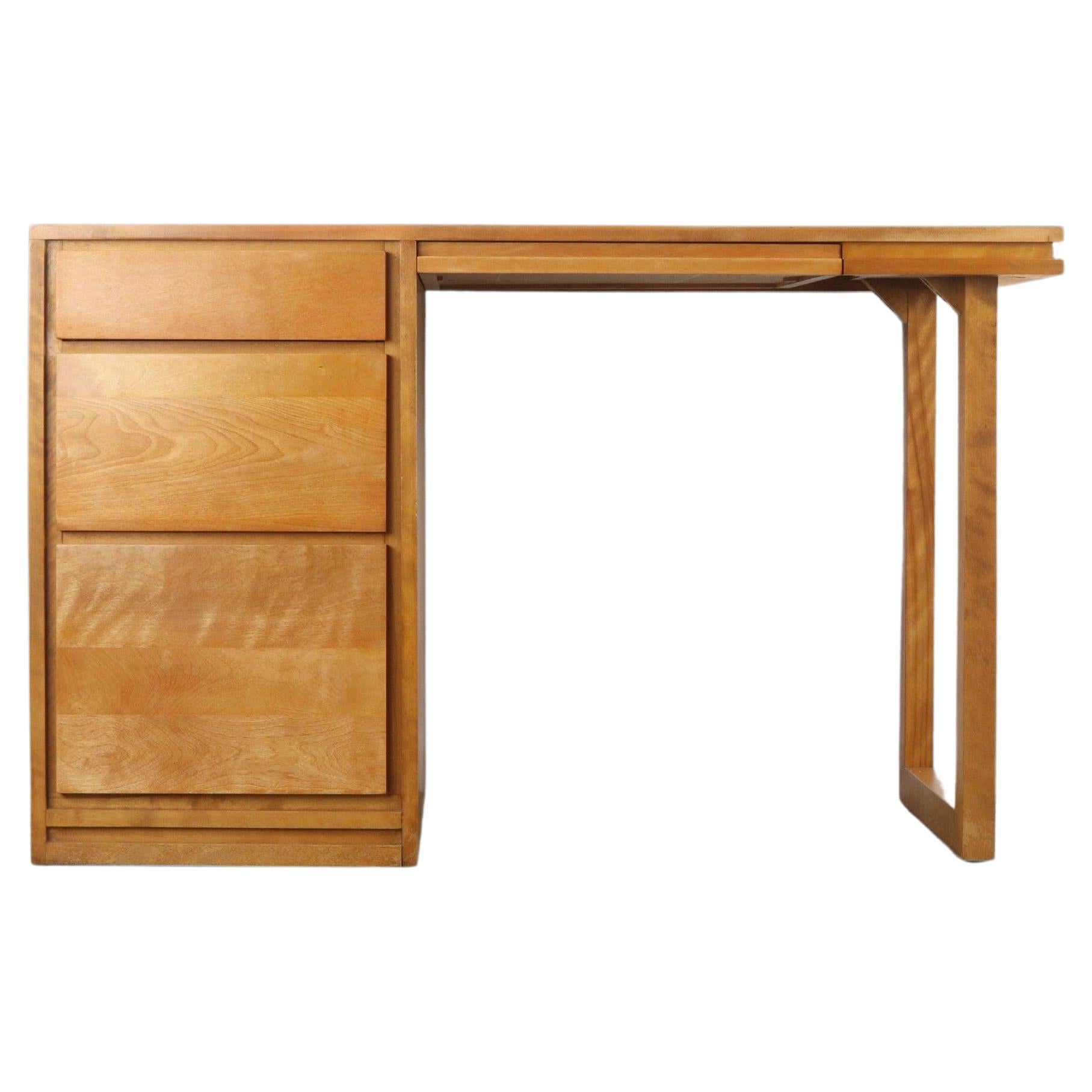 Conant Ball Writing Desk in Solid Birch, USA, c. 1960s