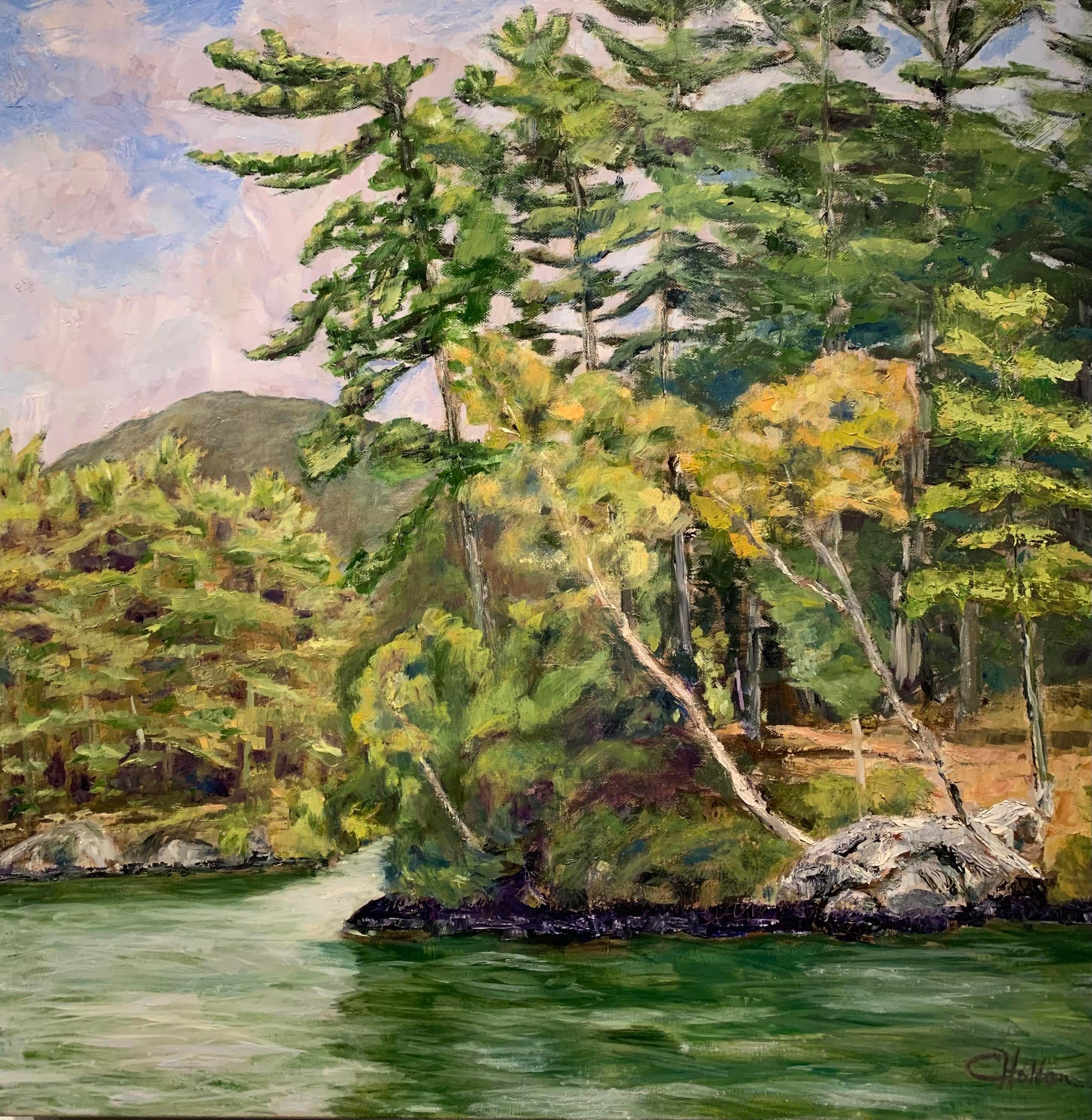 Oil on Canvas Painting -- Paradise Bay - Art by Conard Holton