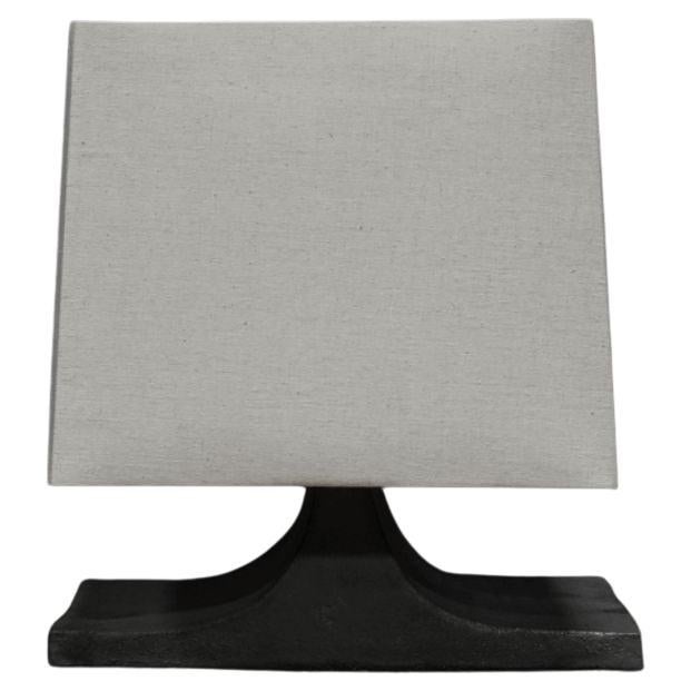 Concave Ceramic Table Lamp For Sale