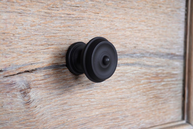 Concave Chest of Drawers in Distressed Oak For Sale at 1stDibs