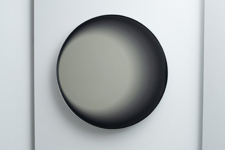 Miroir contemporain concave convexe en acier et miroir En vente sur 1stDibs