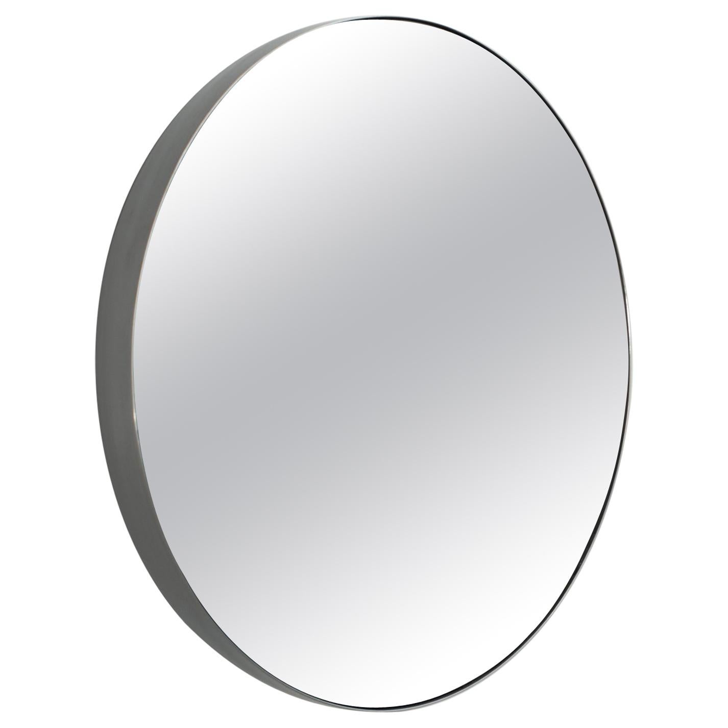 Concave Convex Mirror Contemporary Mirror in Steel and Mirror