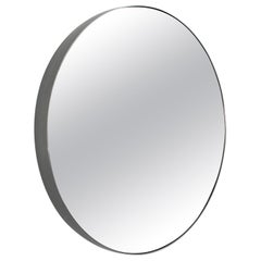 Concave Convex Mirror Contemporary Mirror in Steel and Mirror by Dean Norton