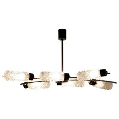 Concave Curved 1950s Chandelier