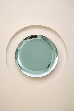 Specchio concavo verde menta di Homa