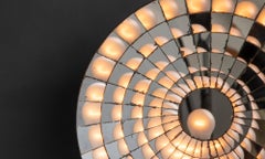 Concave Mirror Sconces, France circa 1950