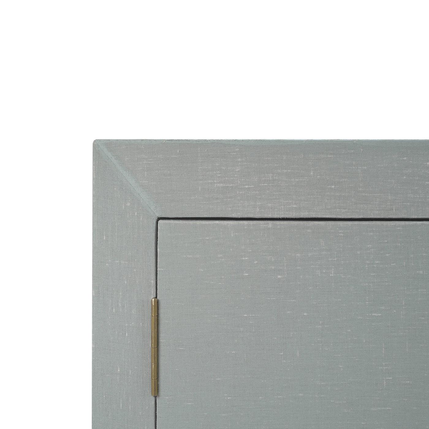 XXI secolo e contemporaneo Credenza moderna concava - Lino blu in vendita