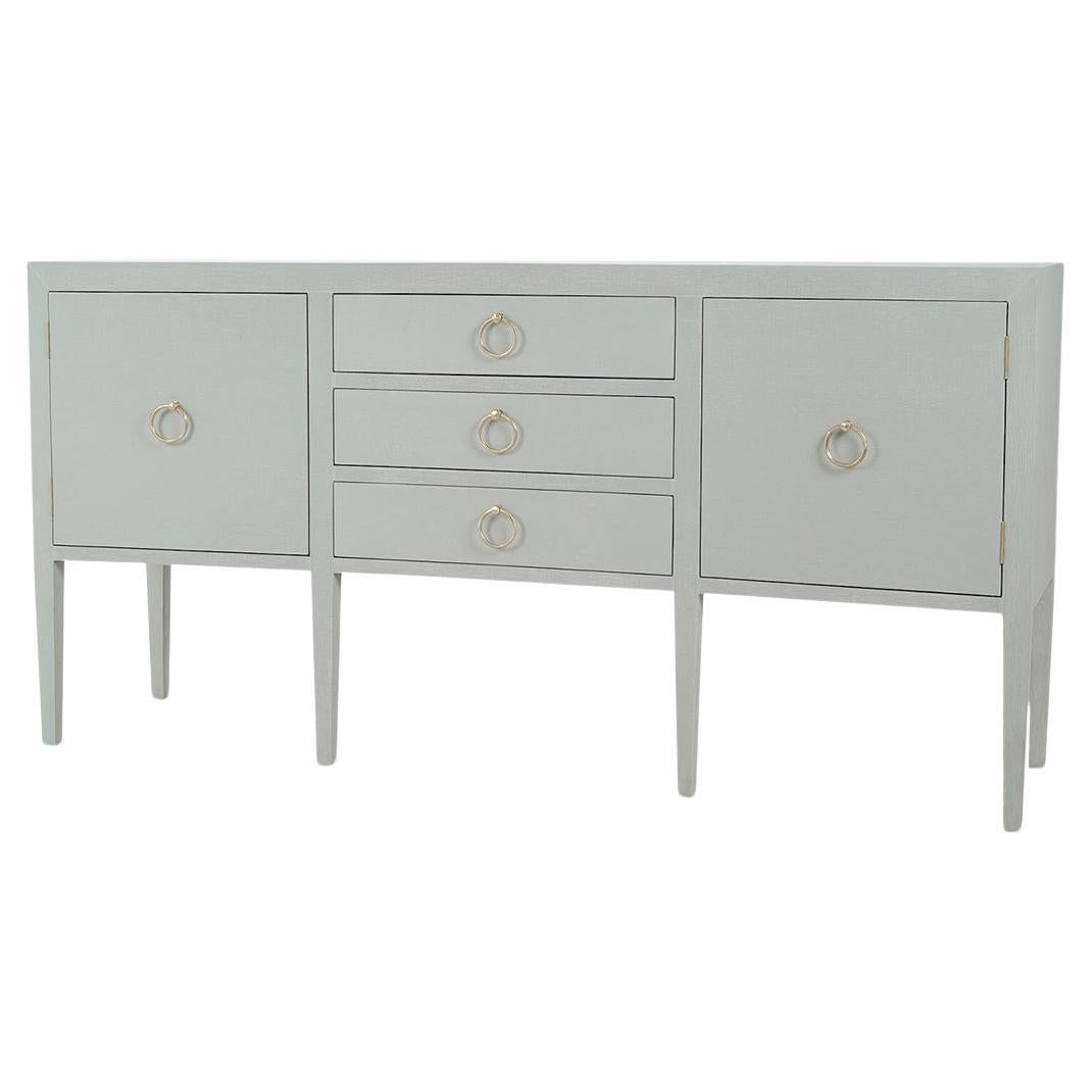 Aparador moderno cóncavo - Lino azul