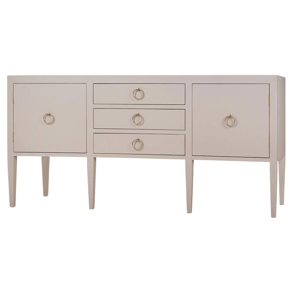 Credenza moderna concava - Crema Lino