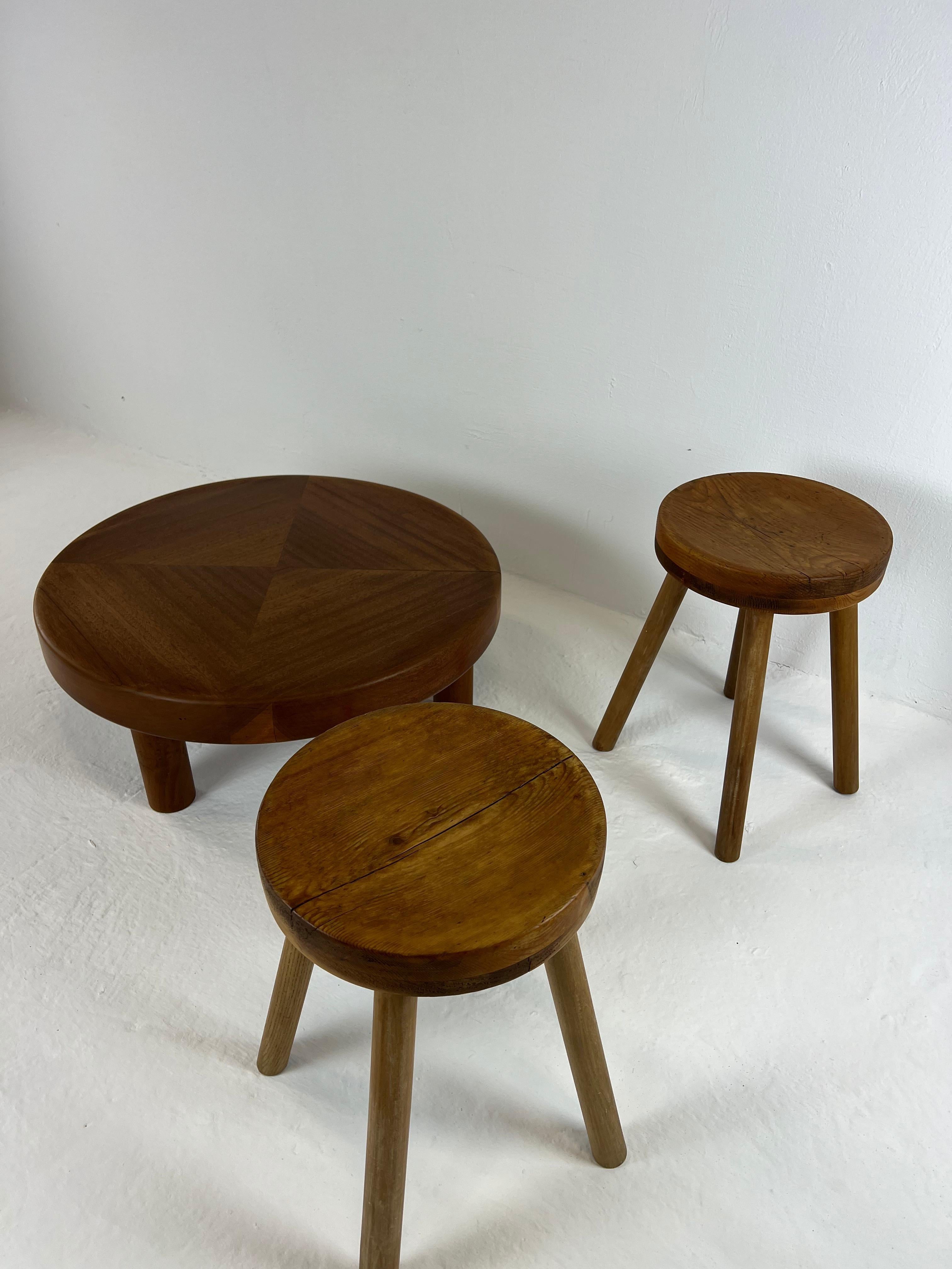 Concave Modernist Stools For Sale 3