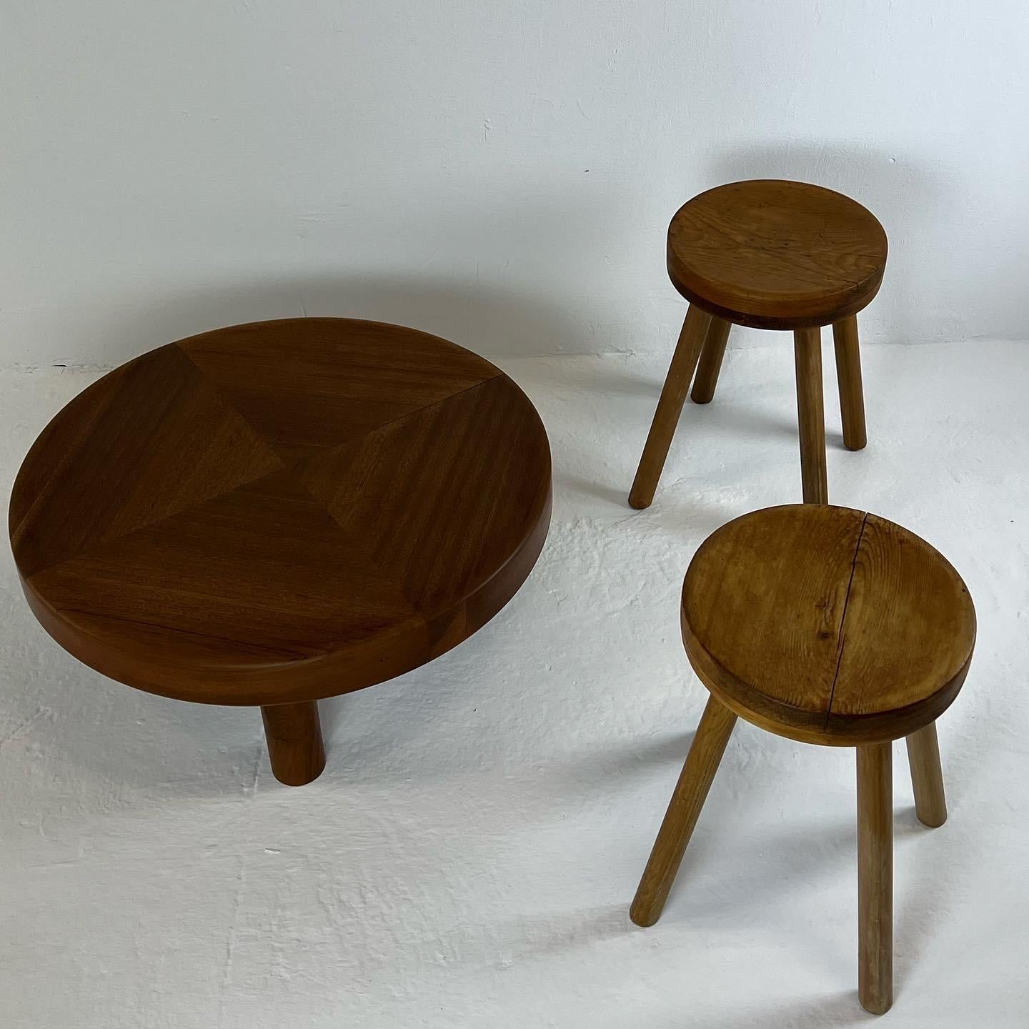 Mid-Century Modern Concave Modernist Stools For Sale