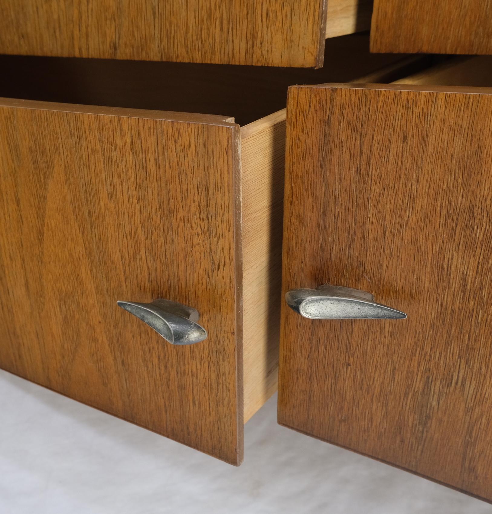 Concave Serpentine Front 9 Drawers Mid Century Modern Walnut Dresser MINT! 13