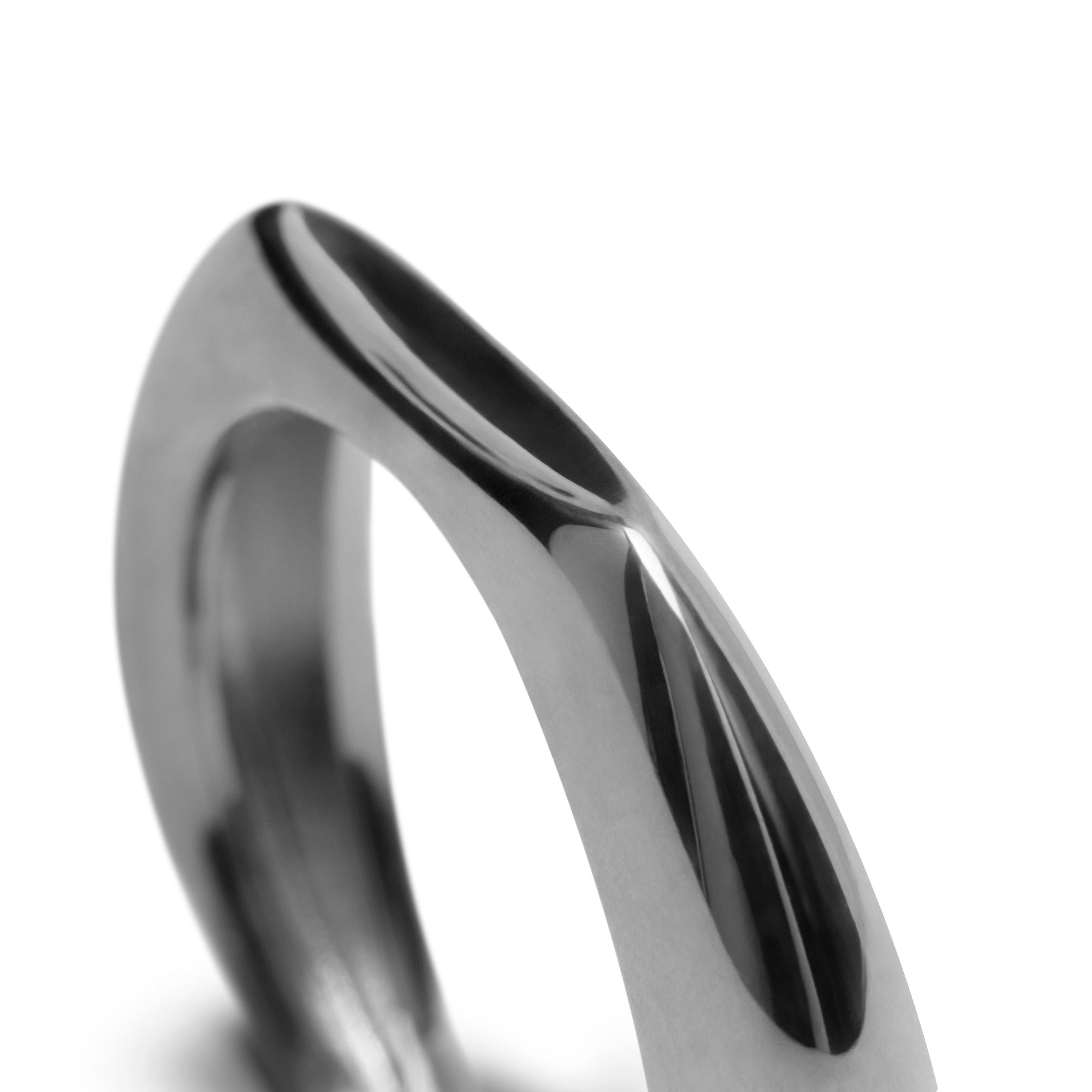 Concavo Mini-Silberring aus Silber – von Crayons Sao Paulo (Zeitgenössisch) im Angebot