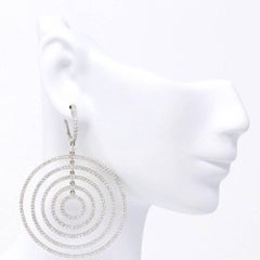 Concentric Diamond Fashion Earrings 3.46ct