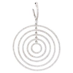 Concentric Diamond Fashion Earrings 3.46ct