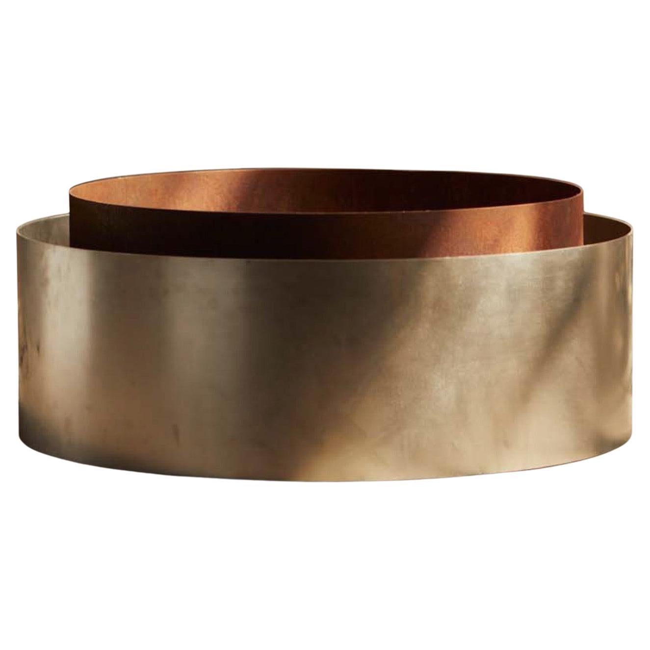 Concentric Gas Fire Pit in Steel by ORCA en venta