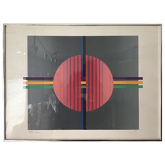 Konzeptueller abstrakter Druck:: Zeitgenössischer Druck in limitierter Auflage:: Geometrischer Druck