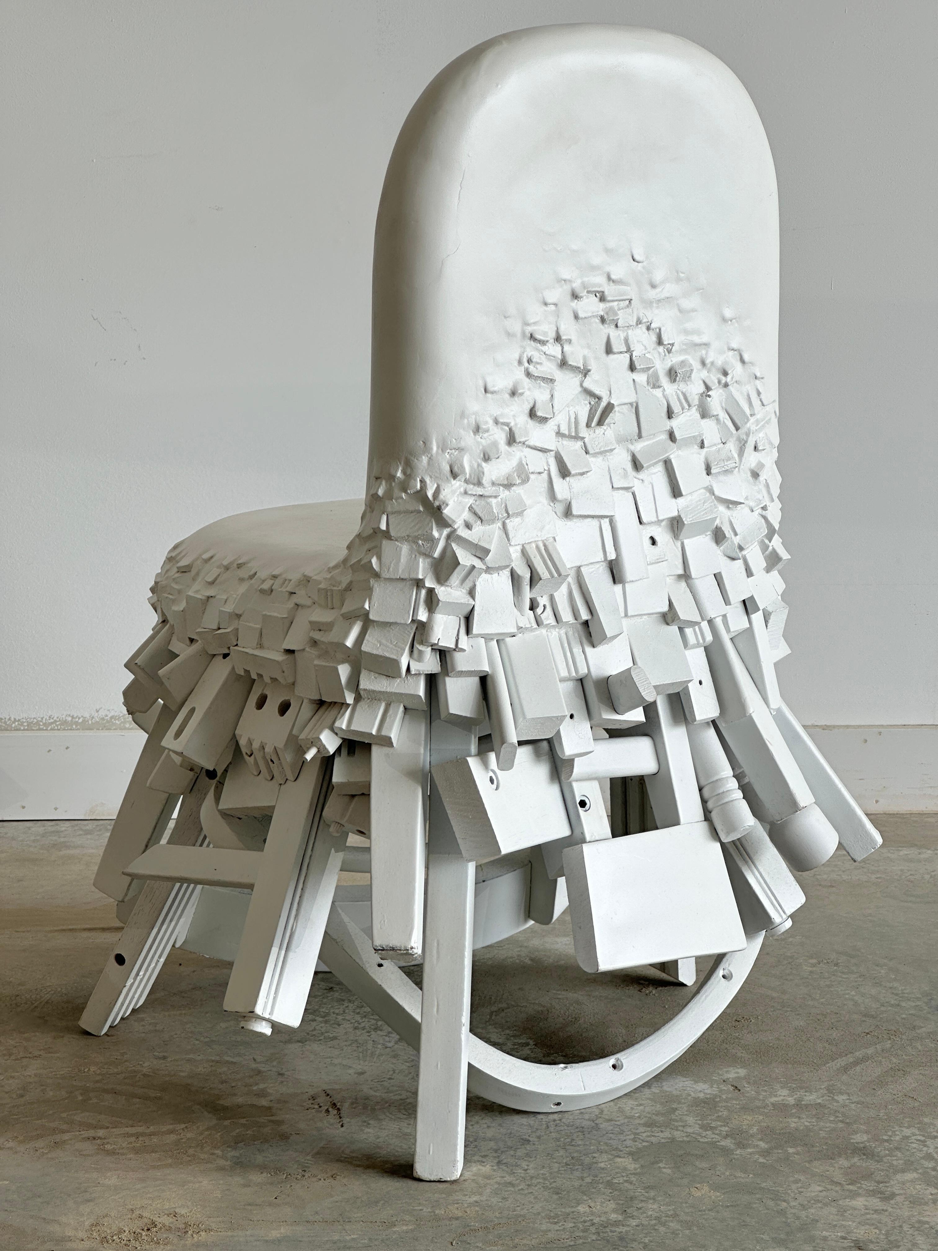 American Conceptual 'Fused' chair by sculptural furniture artist Joyce Lin
