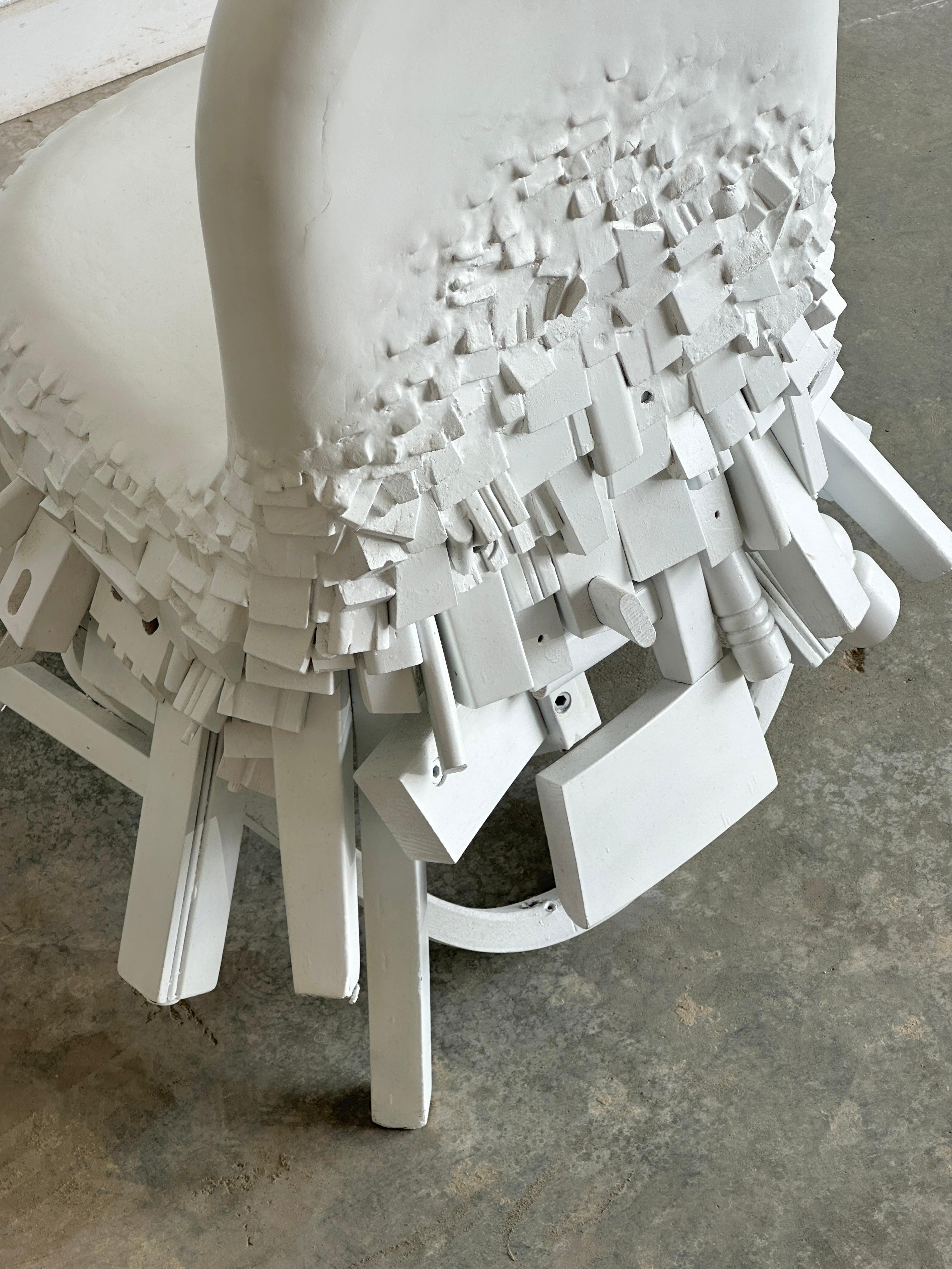 Hand-Crafted Conceptual 'Fused' chair by sculptural furniture artist Joyce Lin