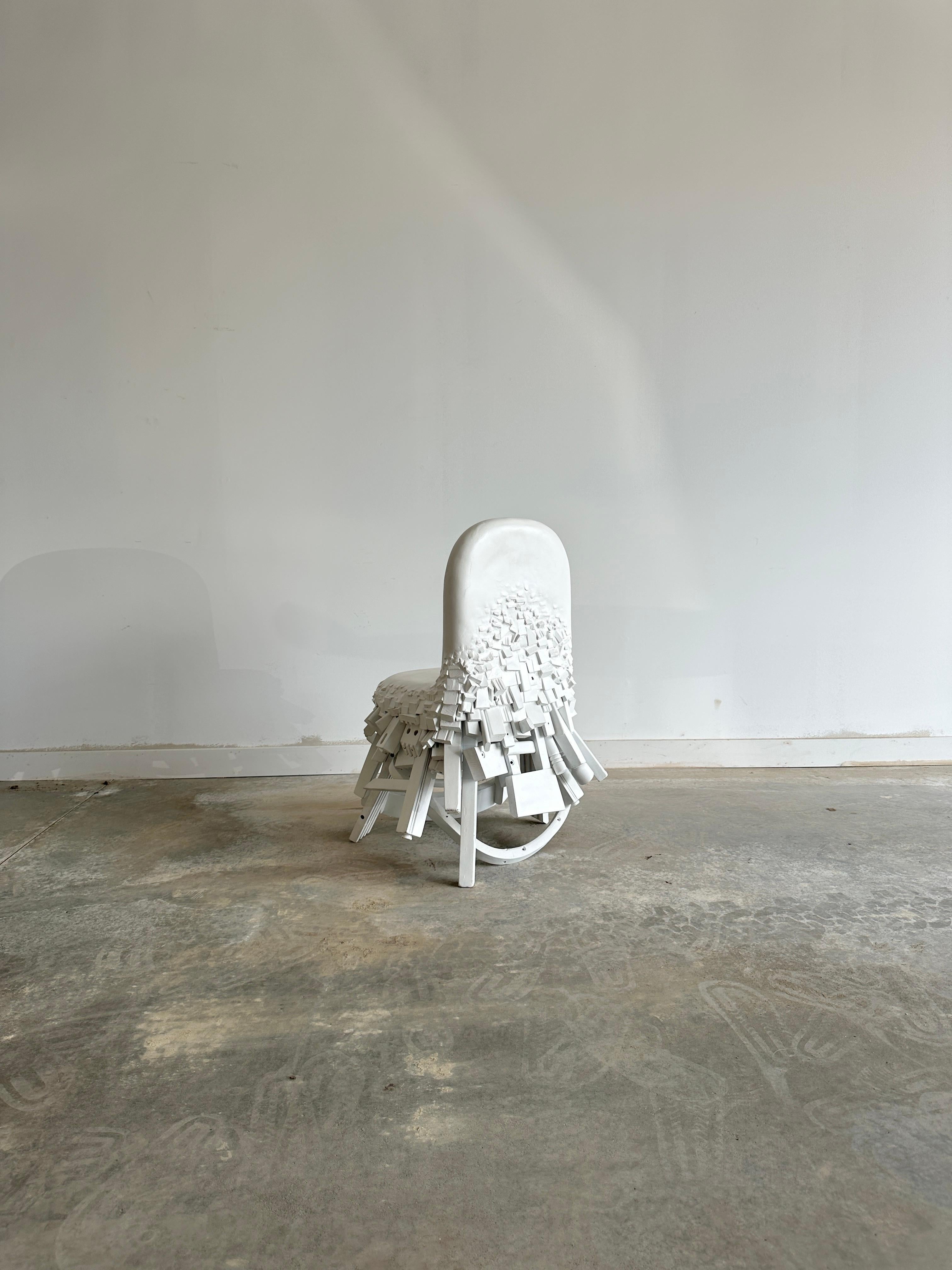 Contemporary Conceptual 'Fused' chair by sculptural furniture artist Joyce Lin