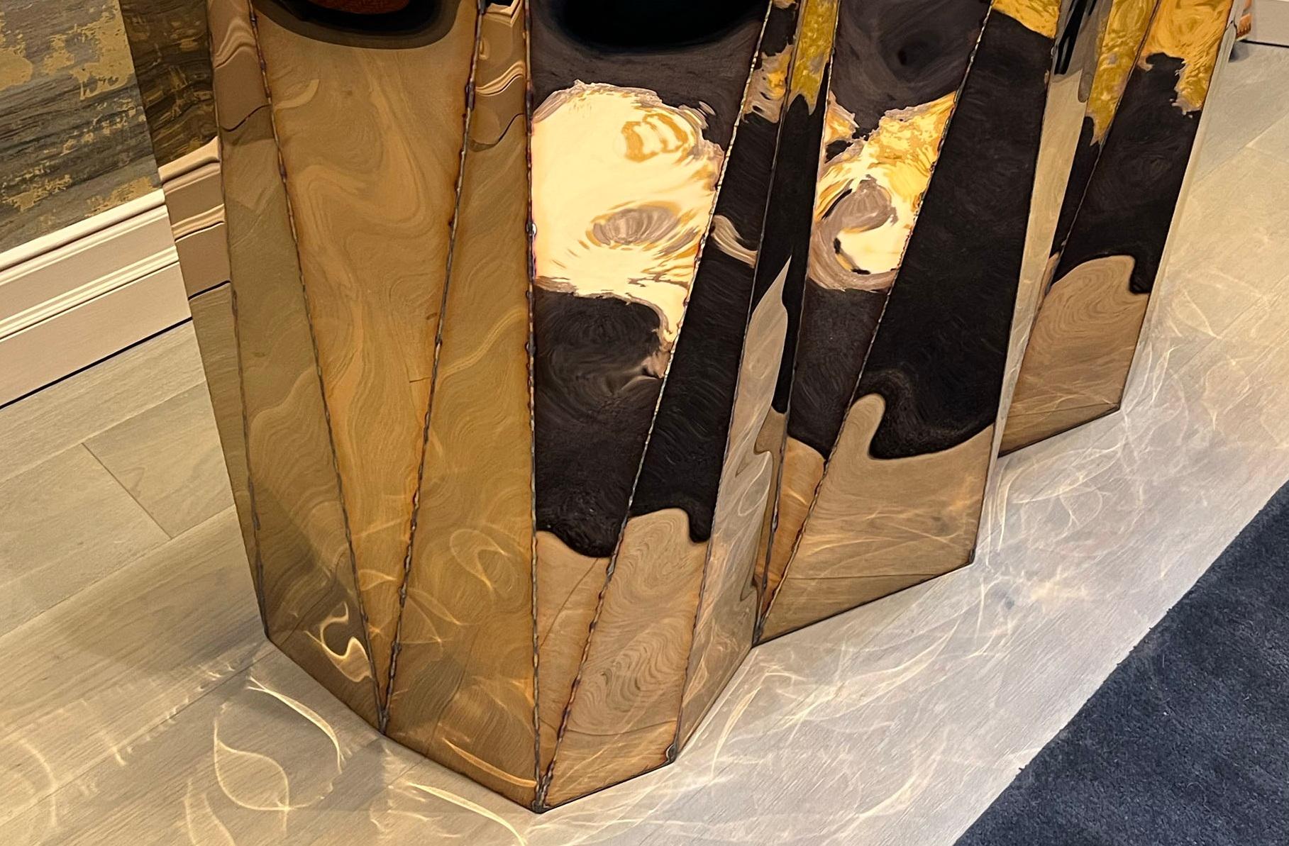 Barra Concertina in acciaio saldato e lucidato a specchio di Julian Mayor In condizioni Nuovo in vendita a Geneve, CH