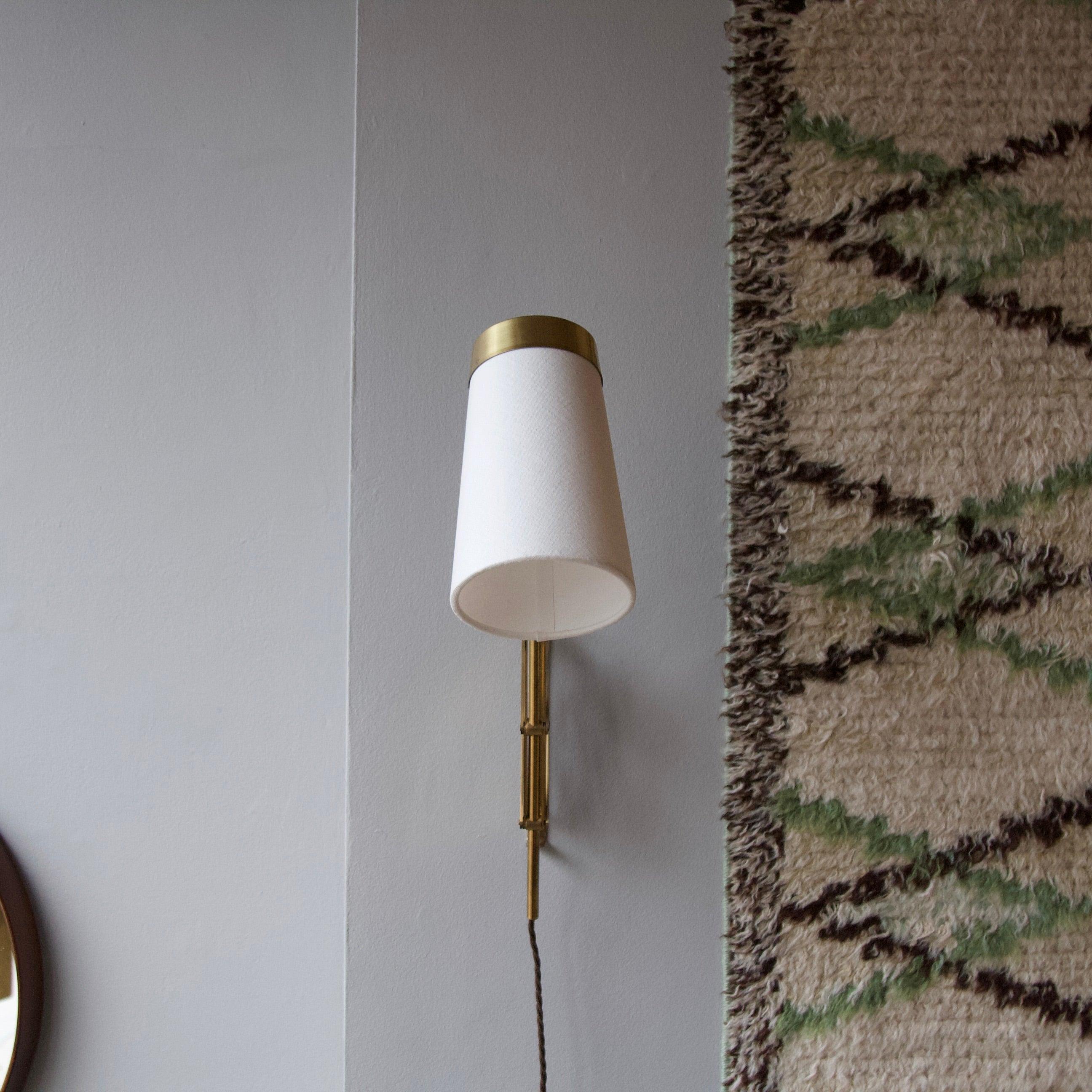 Concertina Brass Wall Light, Denmark, 1950s at 1stDibs concertina wall