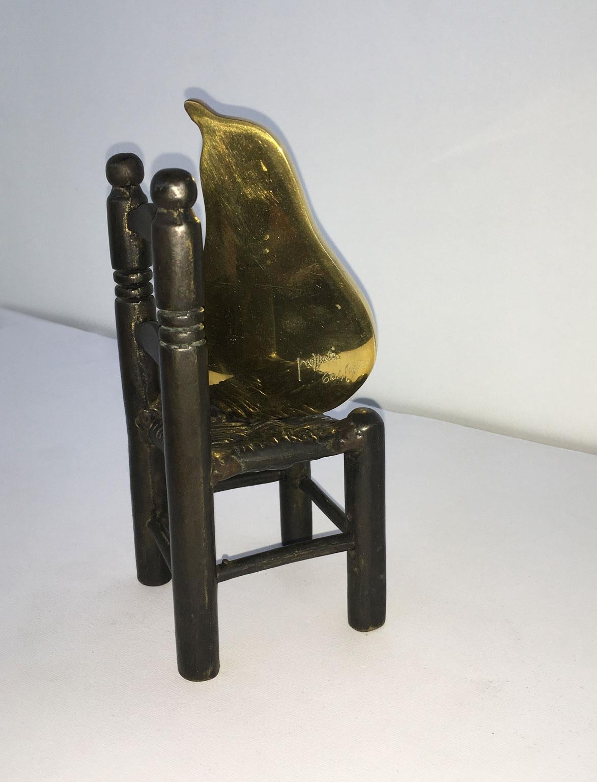 1989 Italia Escultura abstracta de bronce Concetto Pozzati En Posa en venta 11