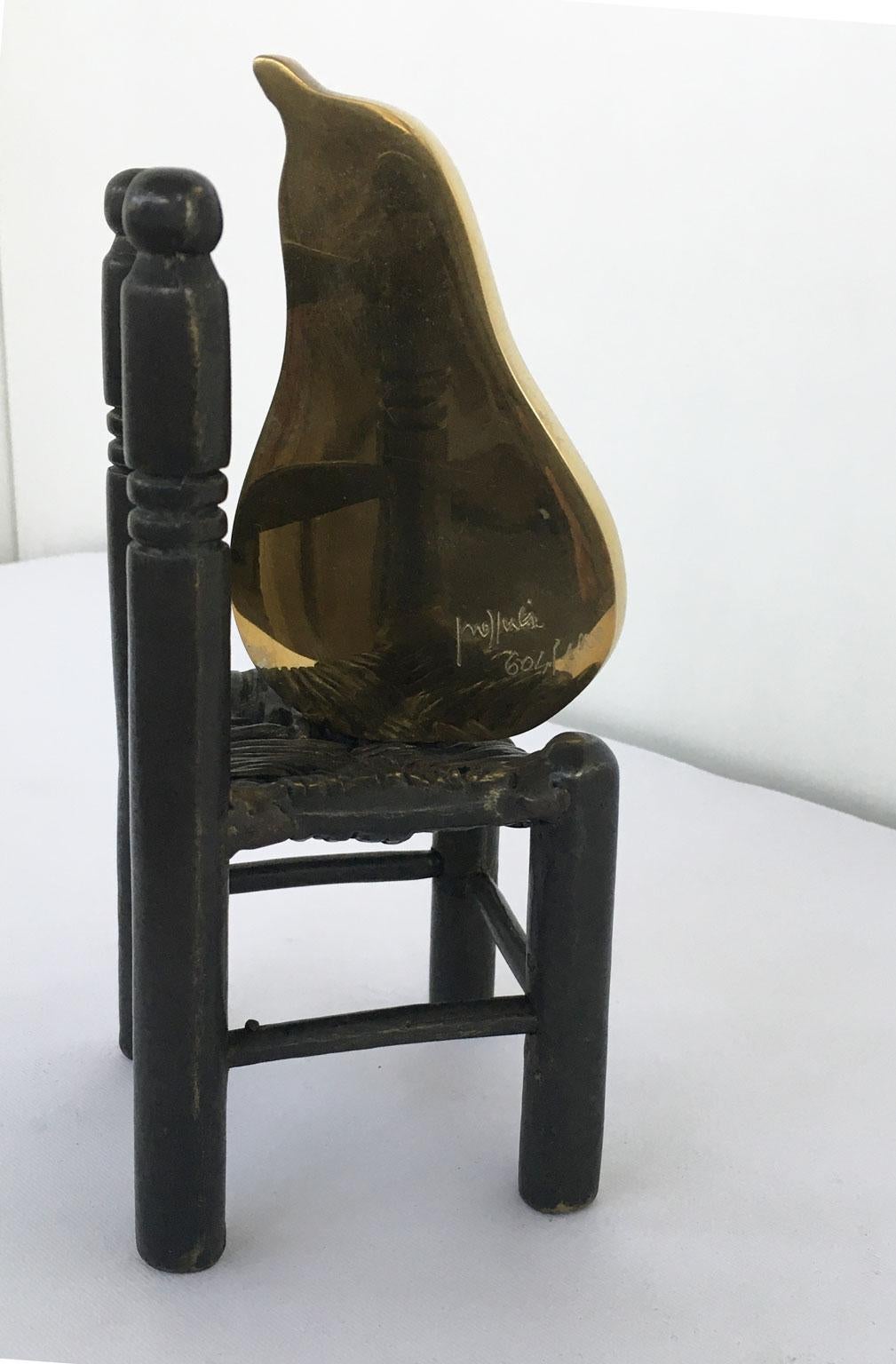 1989 Italia Escultura abstracta de bronce Concetto Pozzati En Posa en venta 14