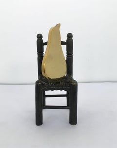 1989 Italy Bronze Abstract Sculpture Concetto Pozzati In Posa