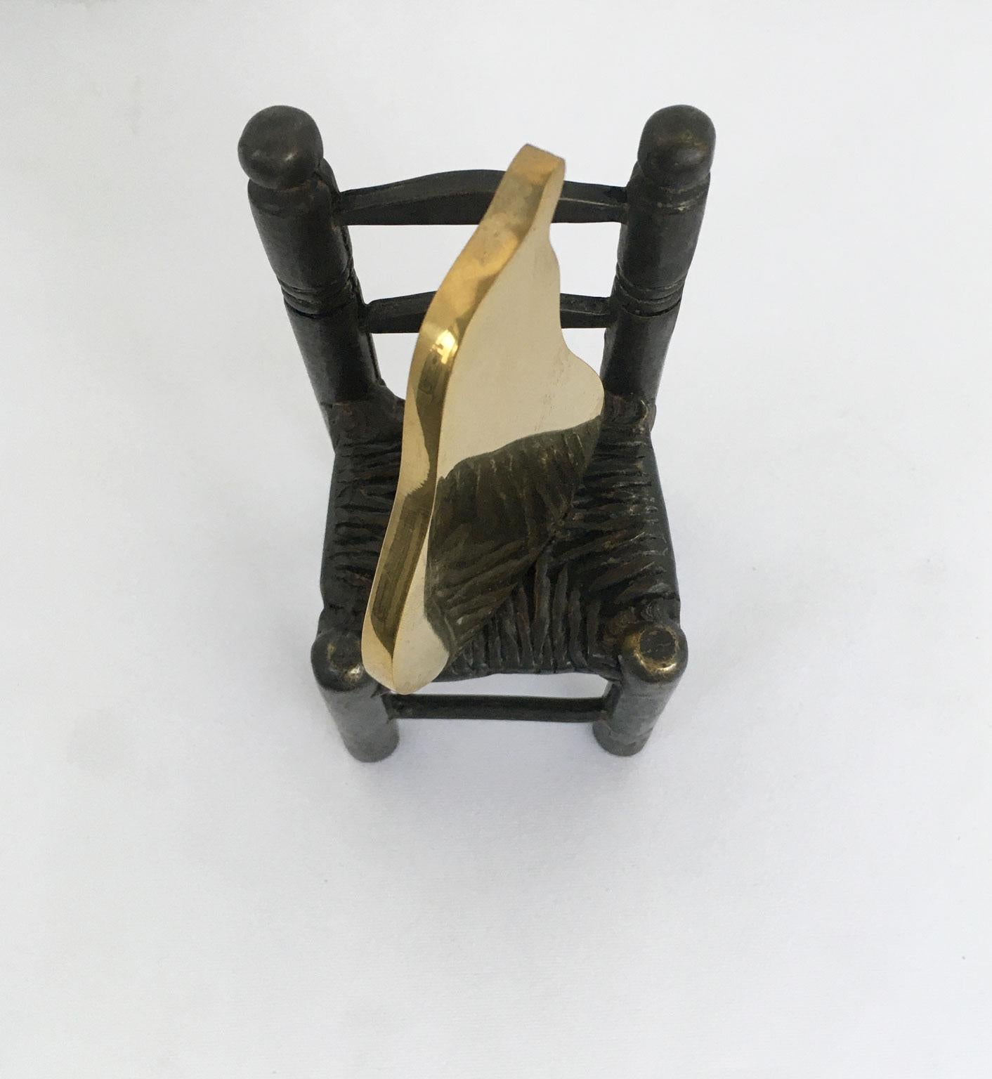 1989 Italia Escultura abstracta de bronce Concetto Pozzati En Posa en venta 5