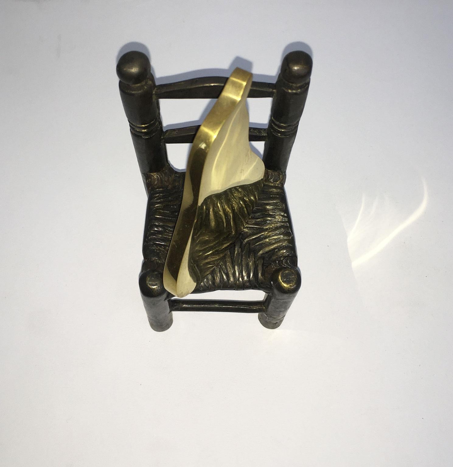 1989 Italia Escultura abstracta de bronce Concetto Pozzati En Posa en venta 6