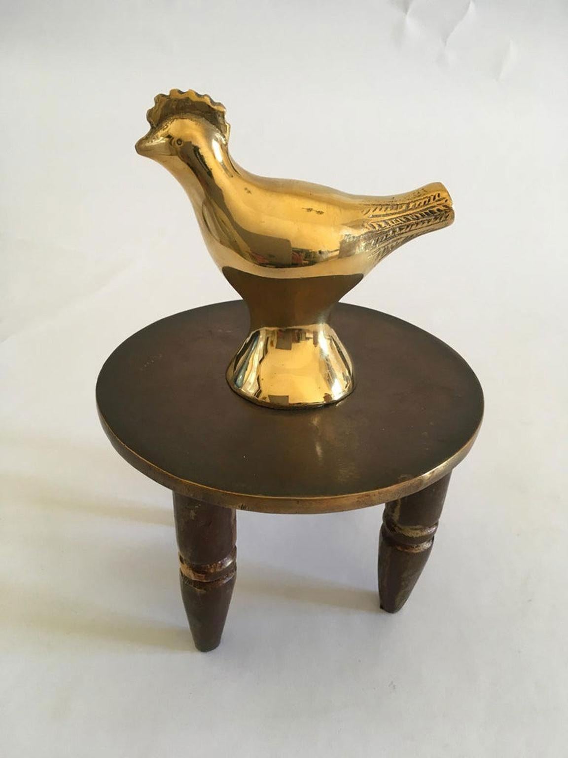 Italy 1982 Post Modern Abstract Bronze Sculpture Lucky Charm by Concetto Pozzati For Sale 9