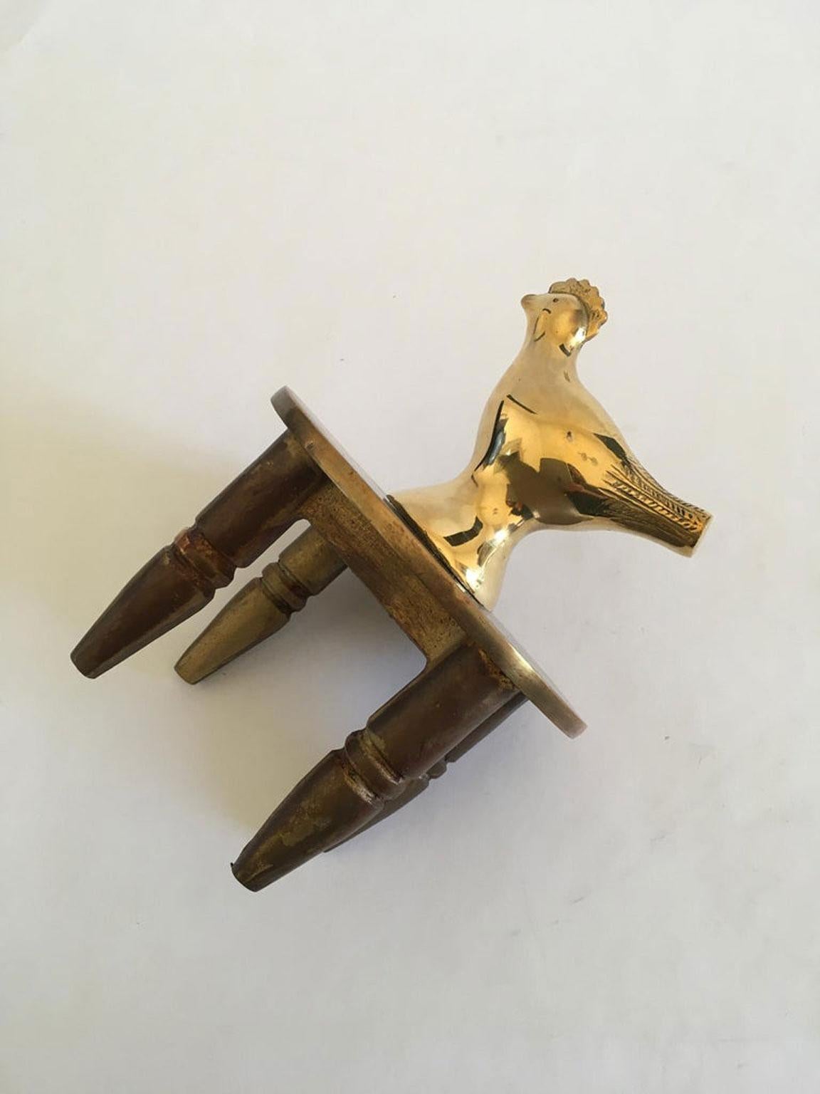 Italy 1982 Post Modern Abstract Bronze Sculpture Lucky Charm by Concetto Pozzati For Sale 12