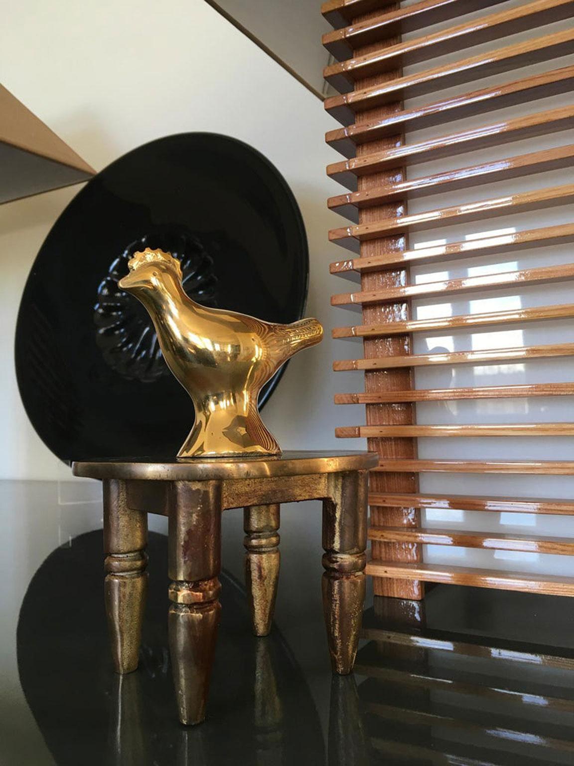 Italy 1982 Post Modern Abstract Bronze Sculpture Lucky Charm by Concetto Pozzati For Sale 15