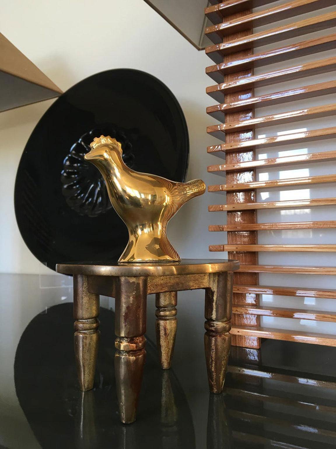 Italy 1982 Post Modern Abstract Bronze Sculpture Lucky Charm by Concetto Pozzati For Sale 16