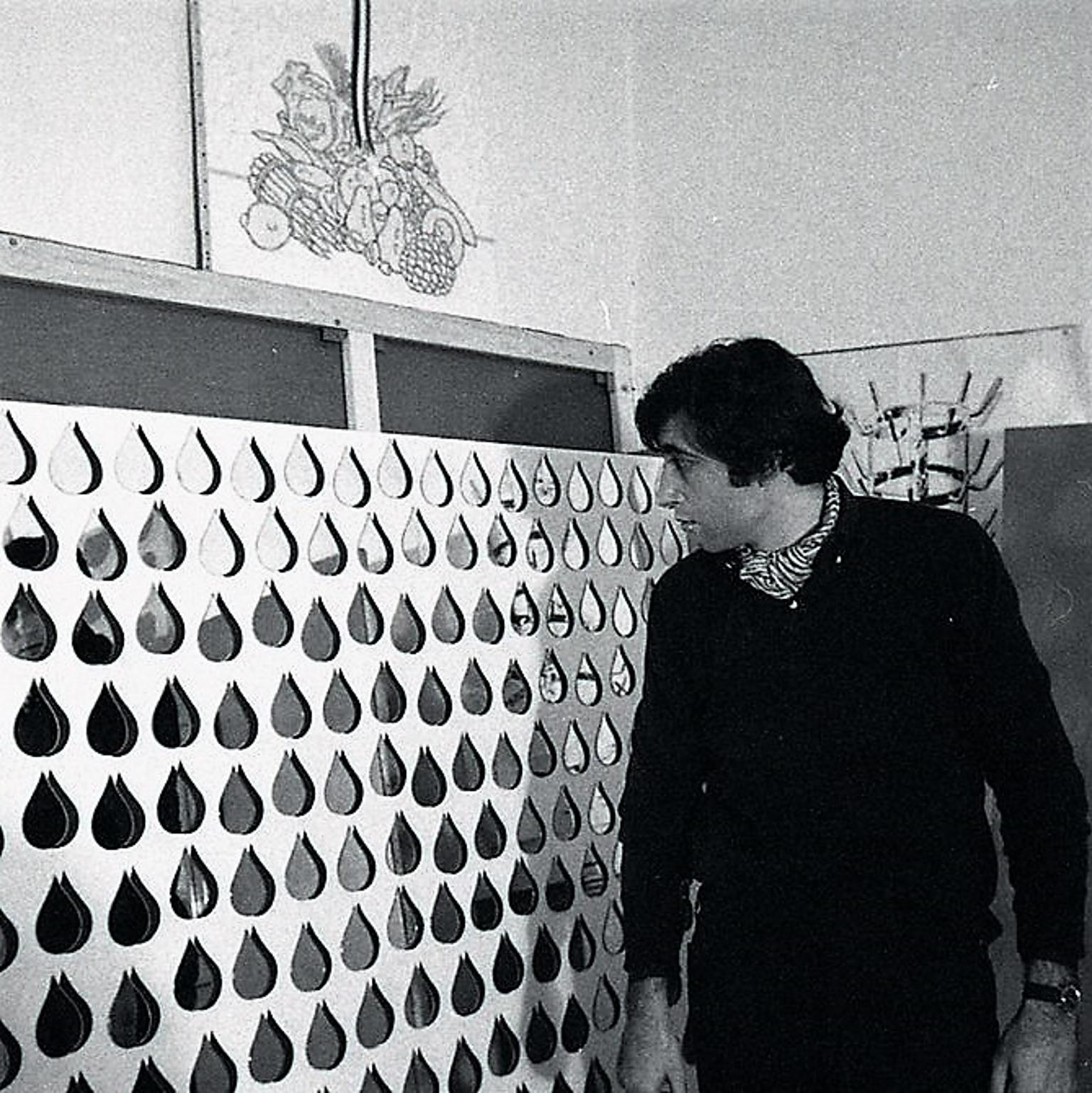 Verspiegelte Pop-Art-Wandskulptur aus dem Jahr 1968, Concetto Pozzati, Acryl auf Leinwand, Italien im Angebot 11