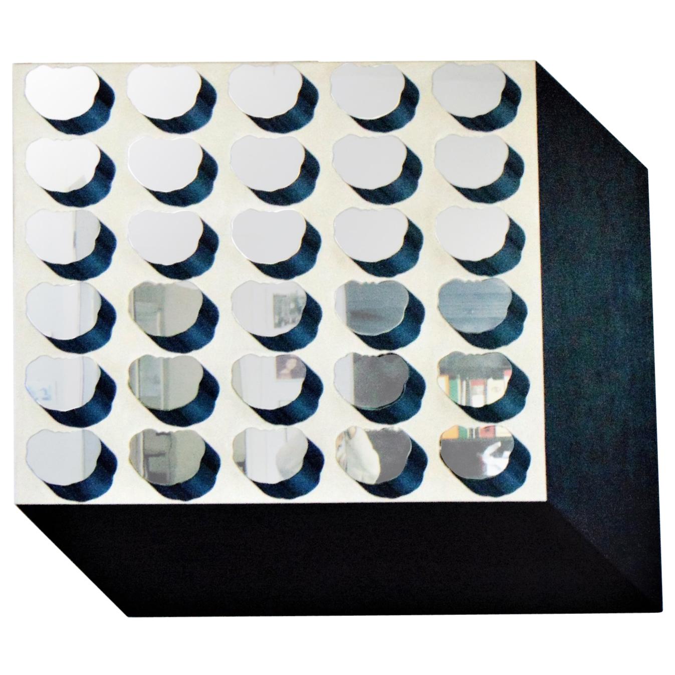 1968 Mirrored Pop Art Wall Sculpture, Concetto Pozzati, Acrylic on Canvas, Italy For Sale