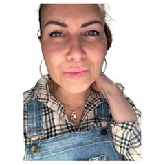 Conch Diamant-Anhänger 14KT Gelbgold Massivgold-Halskette mit Fancy-Anhänger