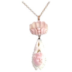 Conch Shell Carved Pendant