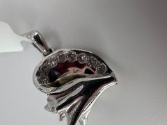 Conch Shell pendant 14KT gold Diamond pendant