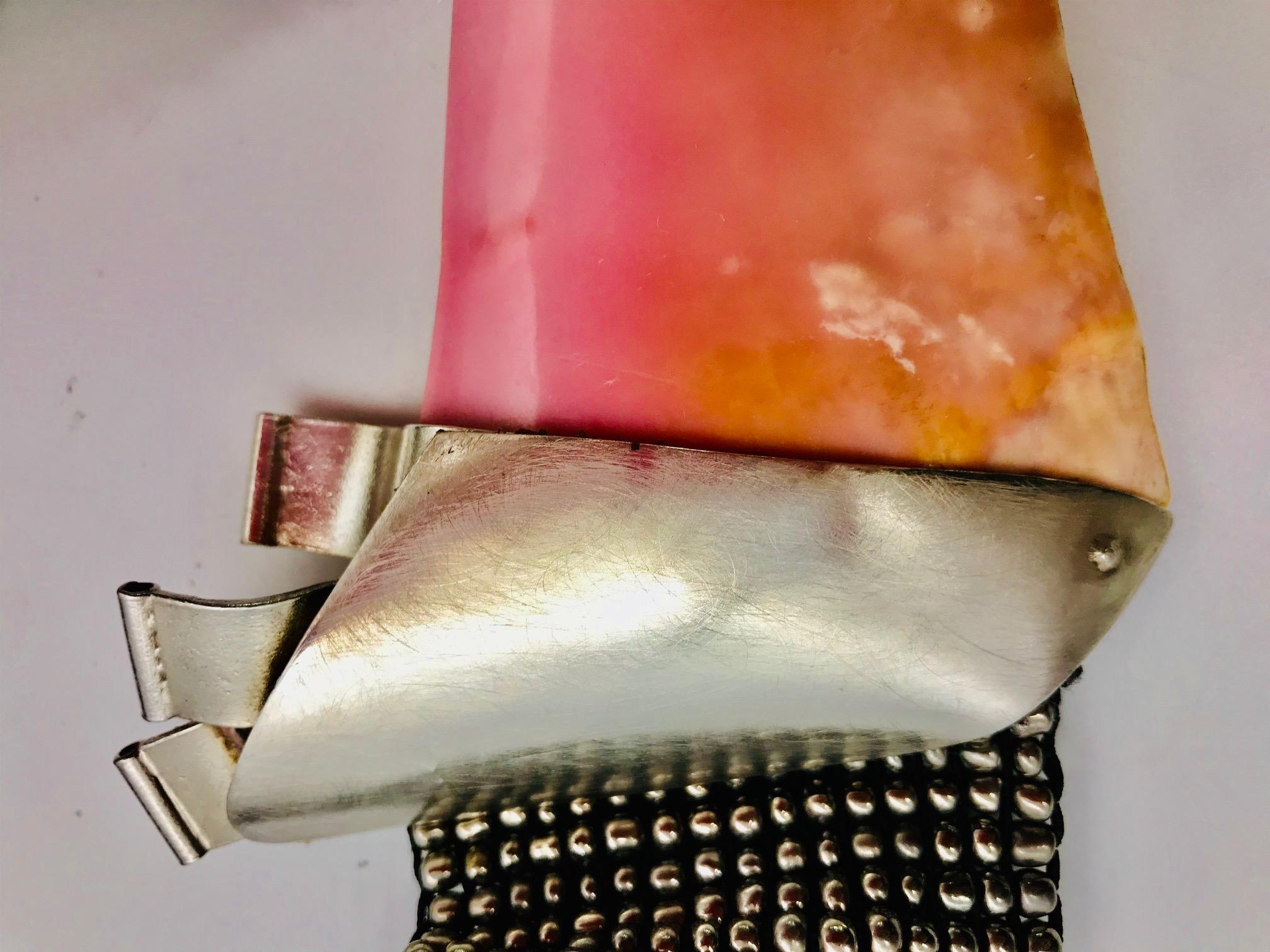 Conch shell Silver triangles published in ELLE , by Sylvia Gottwald In New Condition For Sale In Washington DC, DC