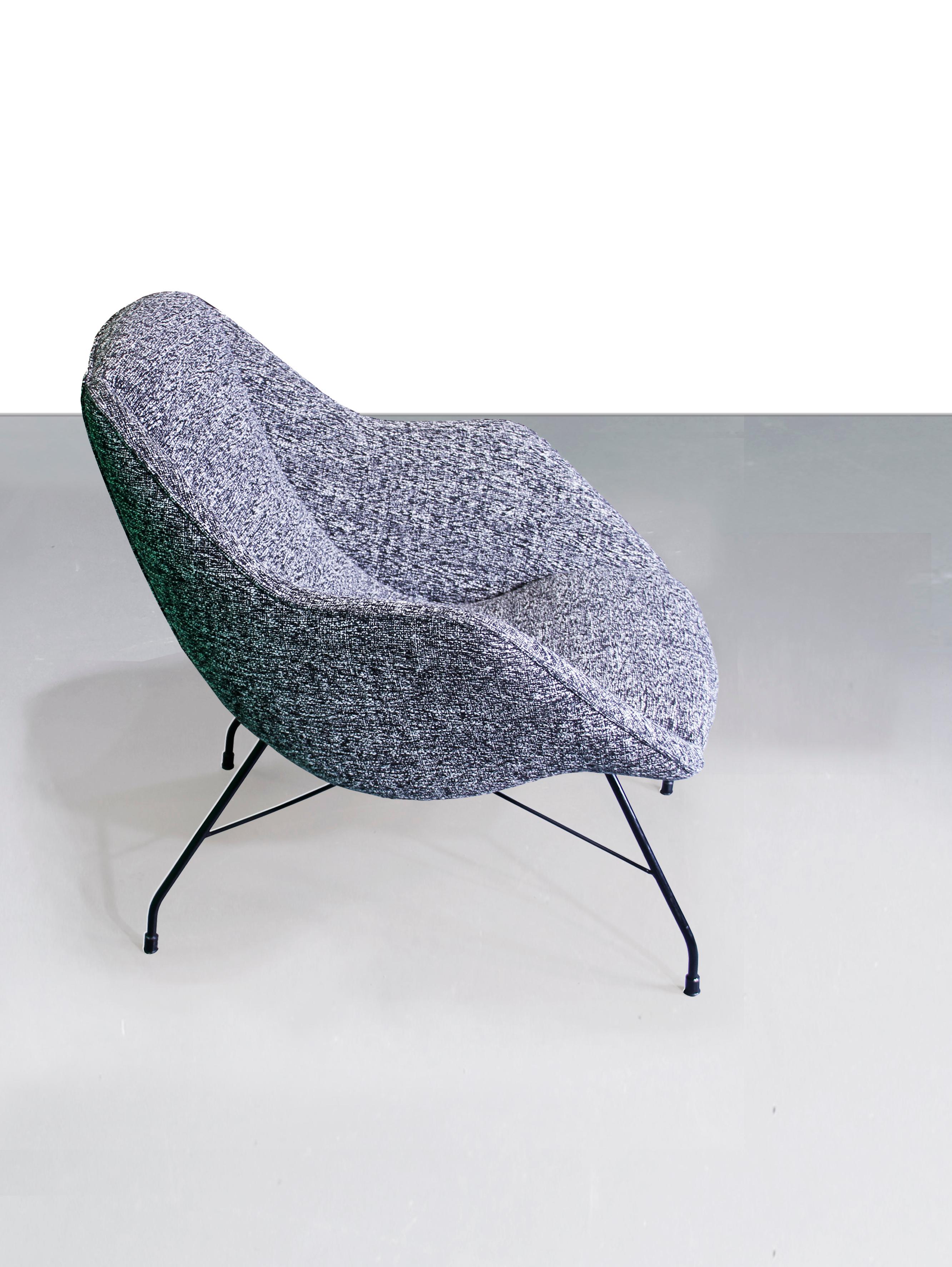 Mid-Century Modern Concha Armchair by Carlo Hauner & Martin Eisler, Brazil