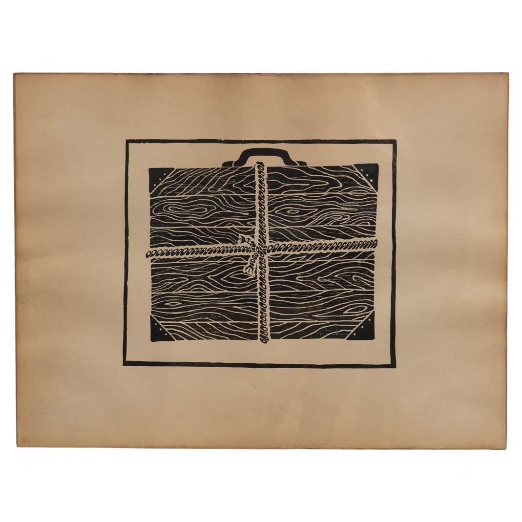 Concha Ibáñez Maleta Kunstwerk drucken im Angebot